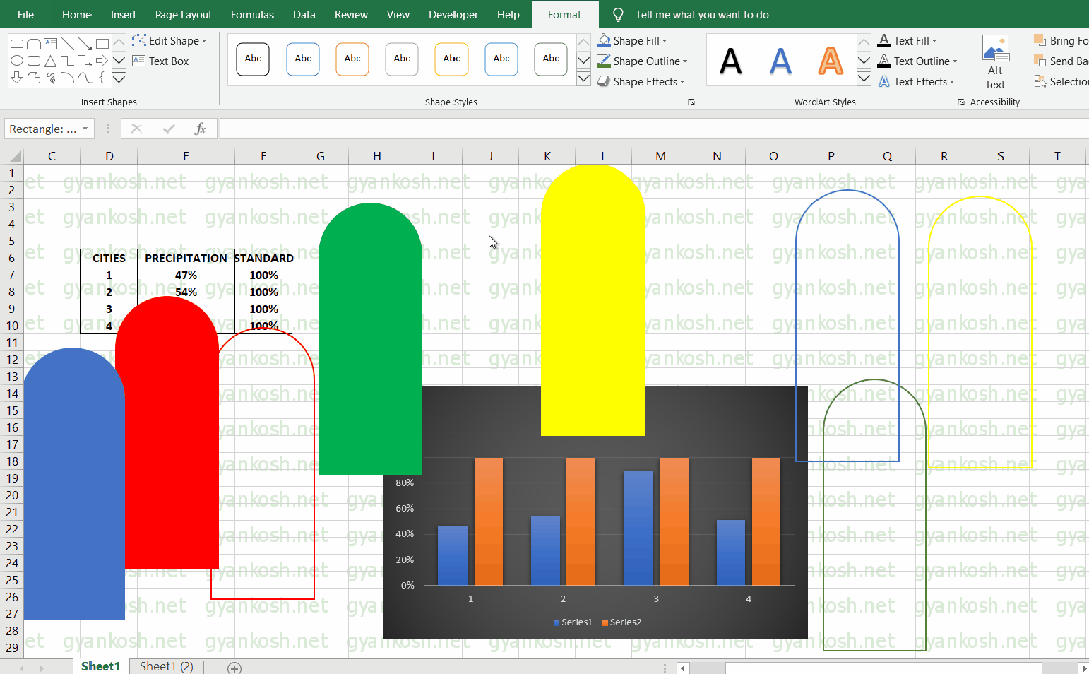 3D EDITING OF SHAPES IN EXCEL