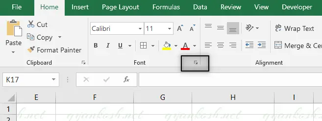 excel keyboard shortcut for subscript