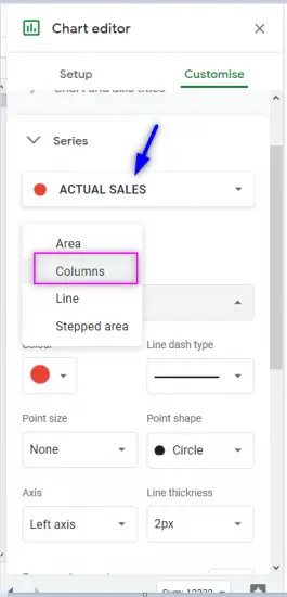 select columns